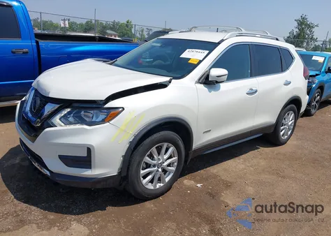 2019 Nissan Rogue Hybrid Sv из США, поврежденный, VIN 5N1ET2MV2KC732237